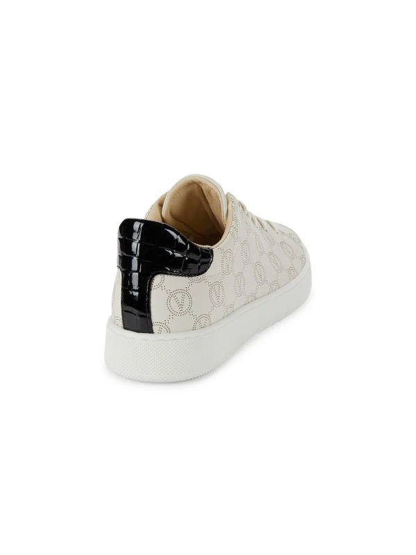 Mario Valentino Charlie Monogram Leather Sneakers 3