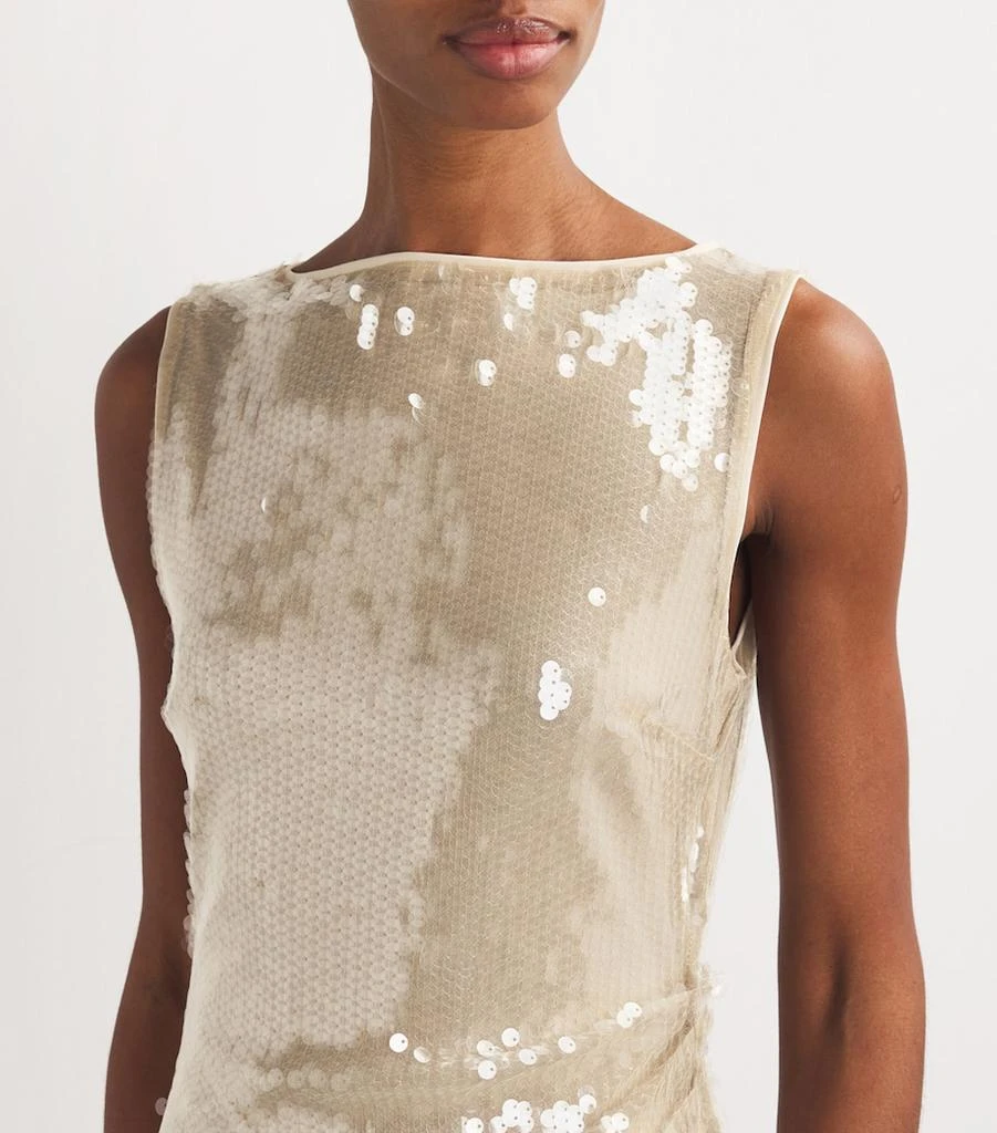 Staud Sequin-Detail Eton Mini Dress 6