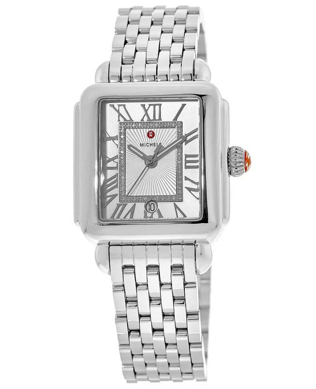 Michele Michele Deco Madison Diamond Silver Sunray Diamond Dial Women's Watch MWW06T000141 1