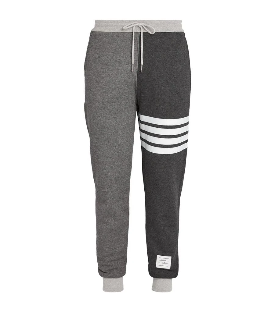 Thom Browne Two-Tone 4-Bar Sweatpants 1