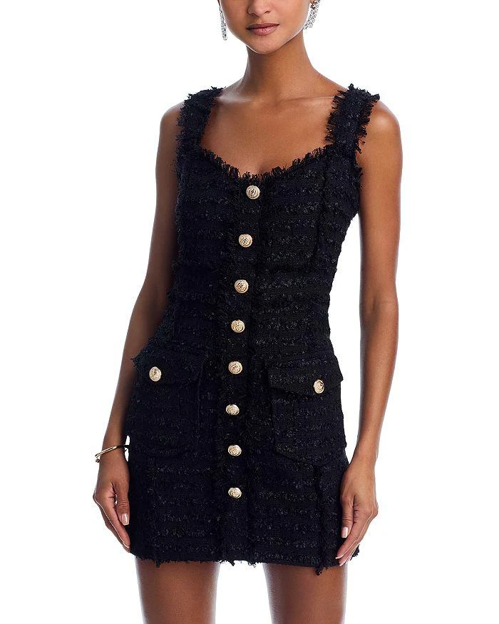 AQUA Tweed Tank Dress - Exclusive 3