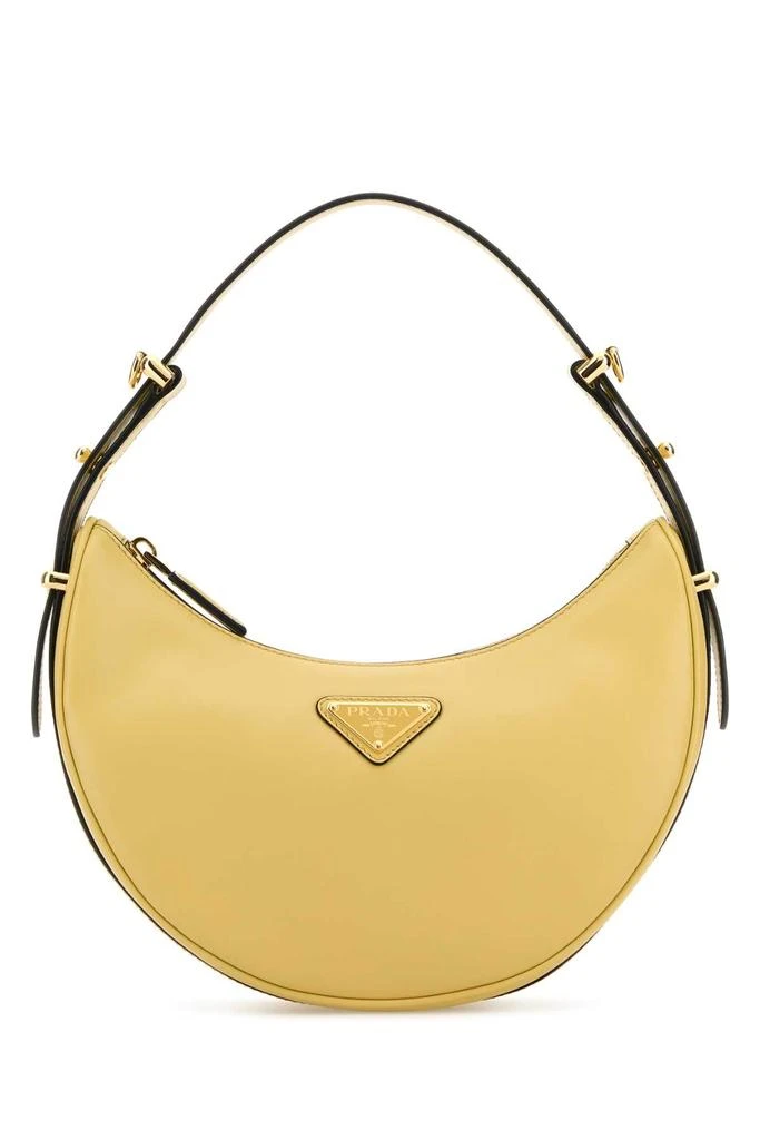 Prada Pastel Yellow Leather Arquã¨ Handbag 1