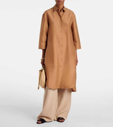 Max Mara Sella cotton-blend shirt dress 2