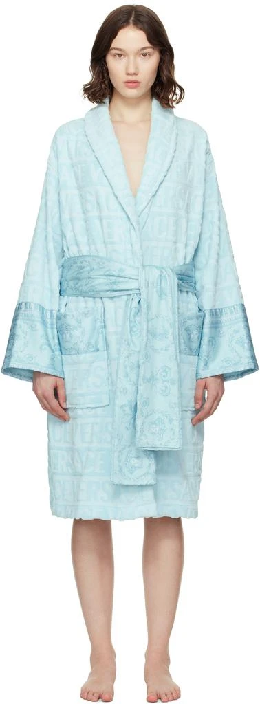 Versace Blue 
I Heart Baroque
 Bathrobe