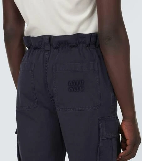 Miu Miu Cotton gabardine cargo pants 6