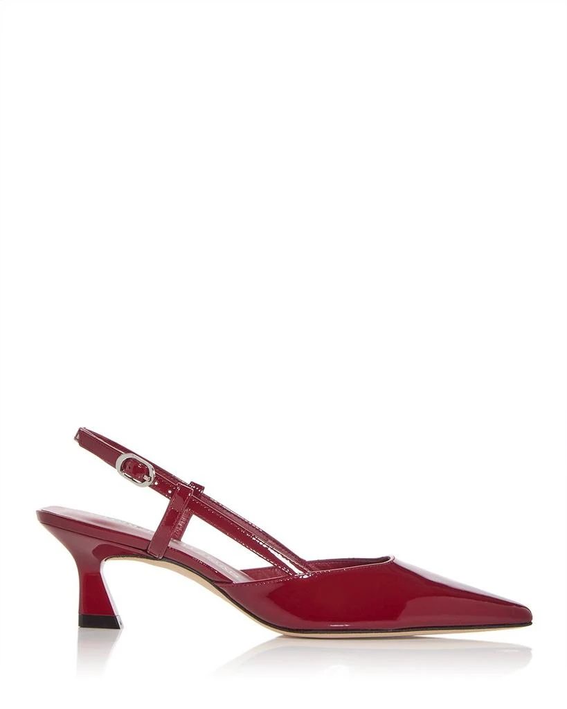 Stuart Weitzman Women's Vinnie 50 Slingback Kitten Heels 3