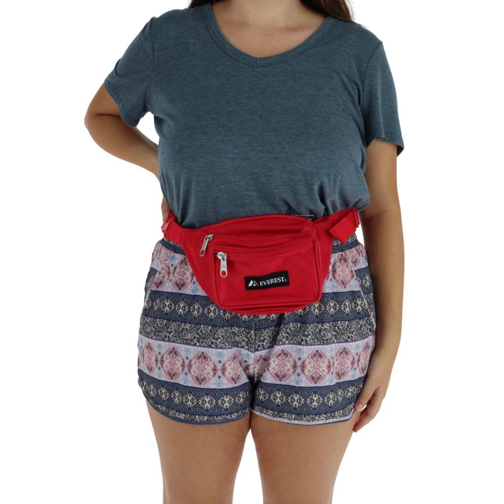 Everest Fabric Multi Pocket Fanny Waist Pack
