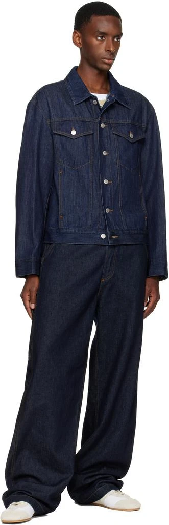 Dries Van Noten Navy Short Denim Jacket 4