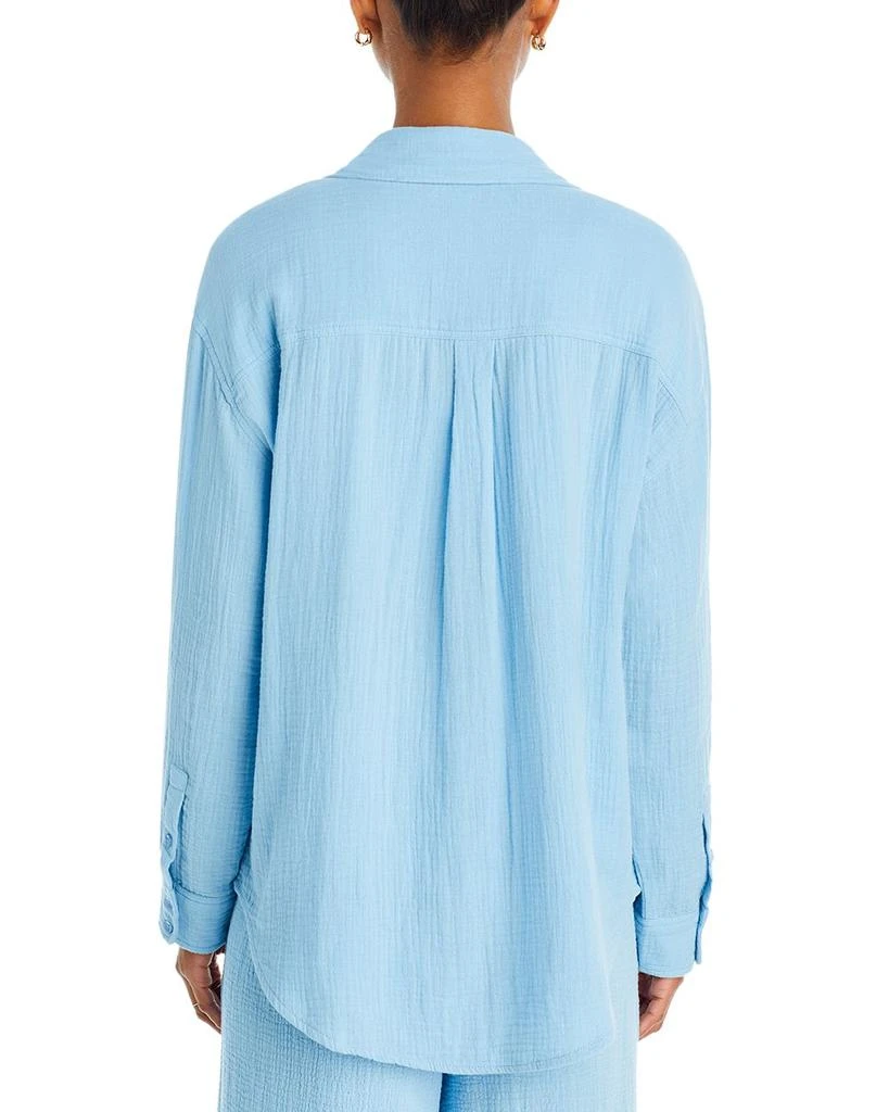 Echo Design Gauze Boyfriend Shirt Swim Cover-Up 4