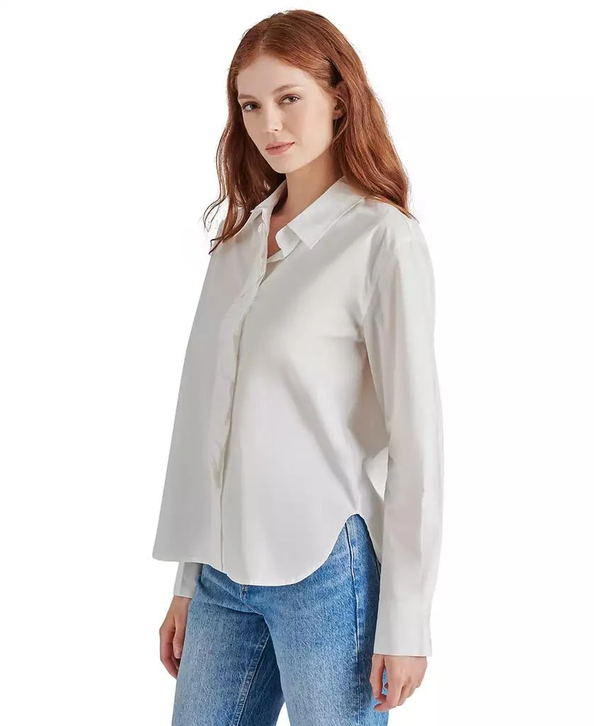 Steve Madden Women's Merida Ruffled Boyfriend Shirt 3