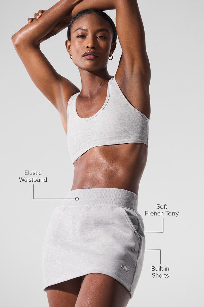 Alo Accolade Skirt - Athletic Heather Grey - Dresses & Skirts