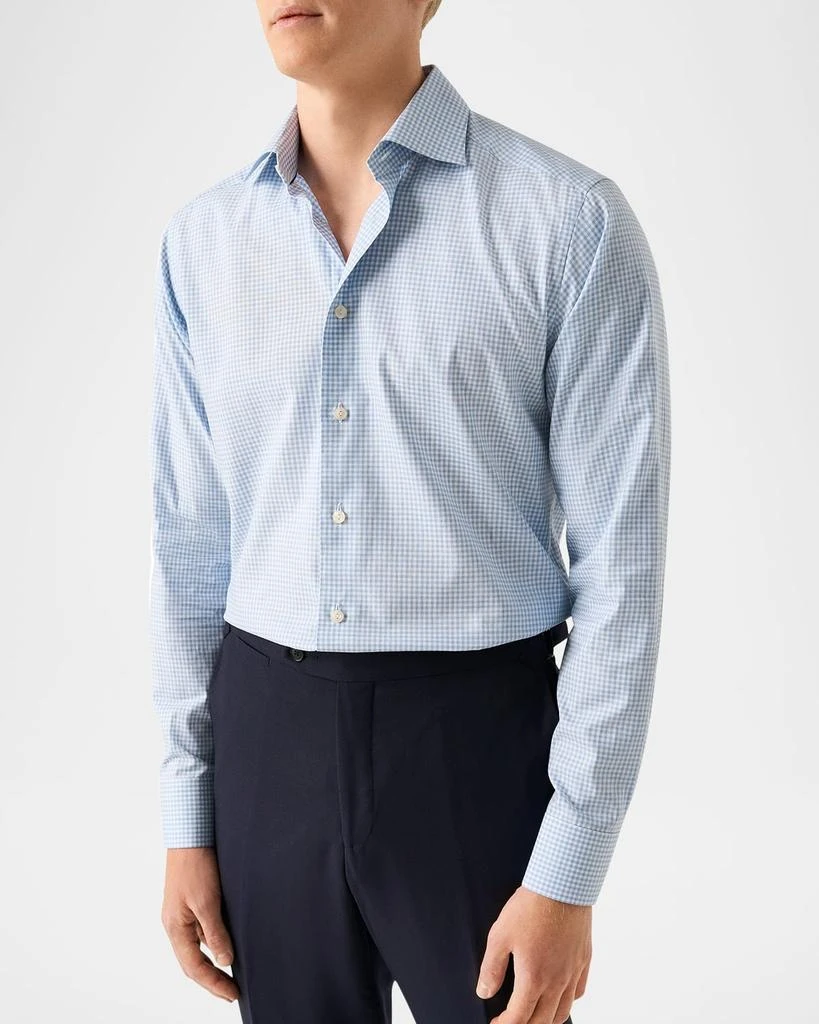 Eton Men's Contemporary Fit Grid Check Sport Shirt 4