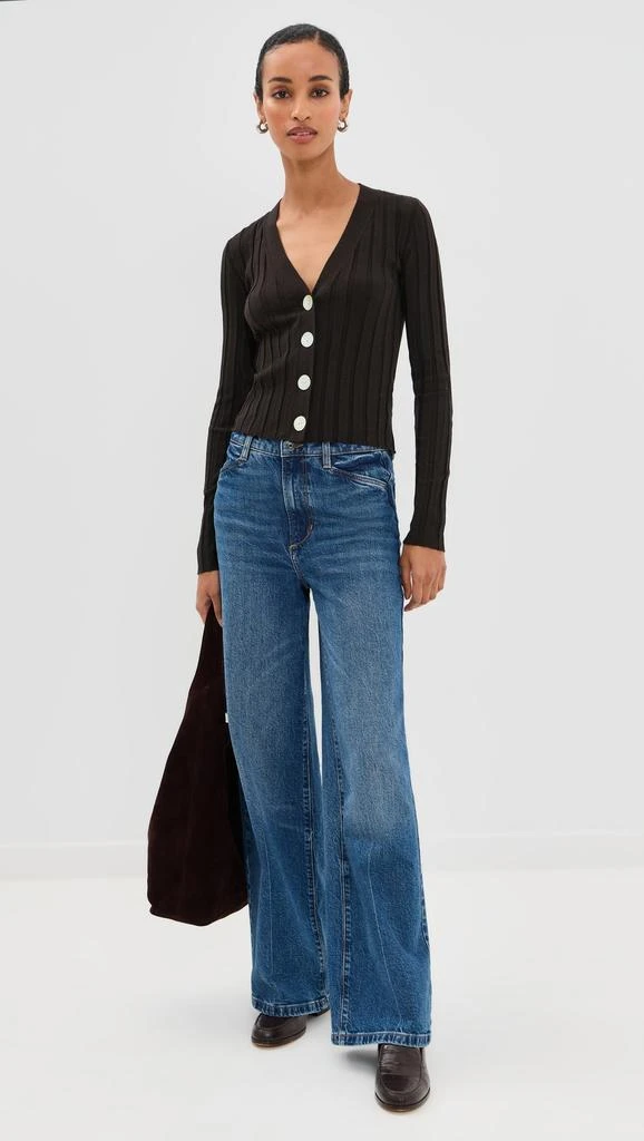 Madewell Ribbed V Neck Cardigan 4