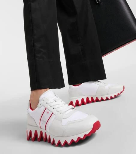 Christian Louboutin Nastroshark Donna leather and canvas sneakers 4