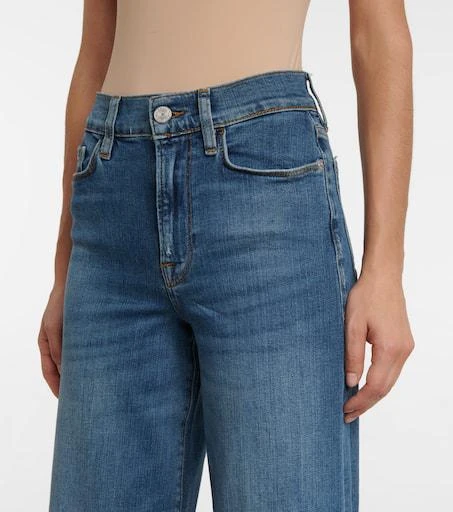 FRAME Le Palazzo high-rise wide-leg jeans 4