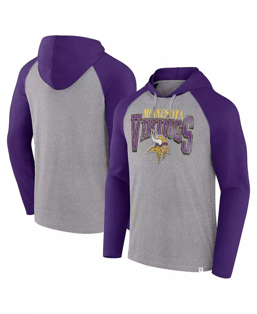 Fanatics Men's Minnesota Vikings Under Center Long Sleeve Hoodie T-shirt 1