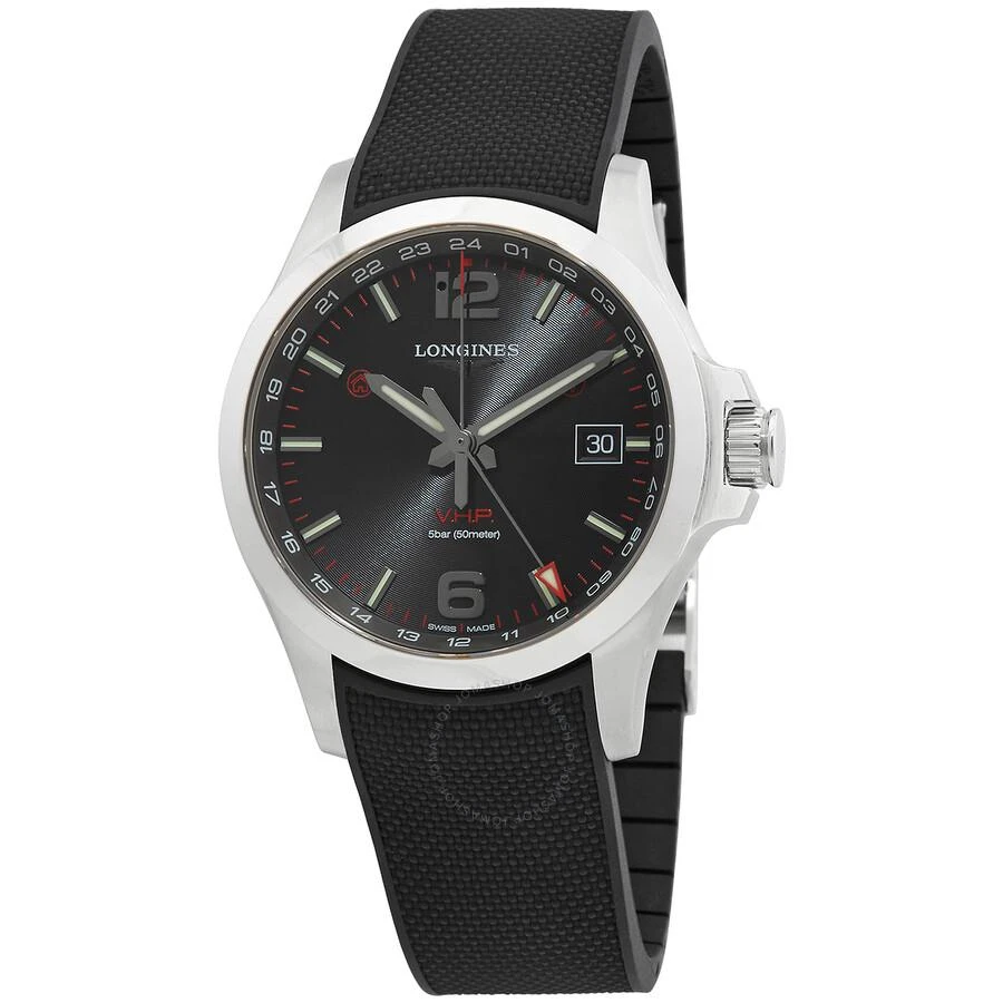 Longines Conquest Quartz Black Dial Men's Watch L3.728.4.56.9 1