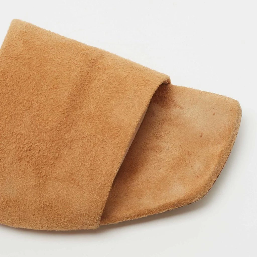 Nicholas Kirkwood Nicholas Kirkwood Tan Suede Pearl Embellished Flat Slides Size 36 7