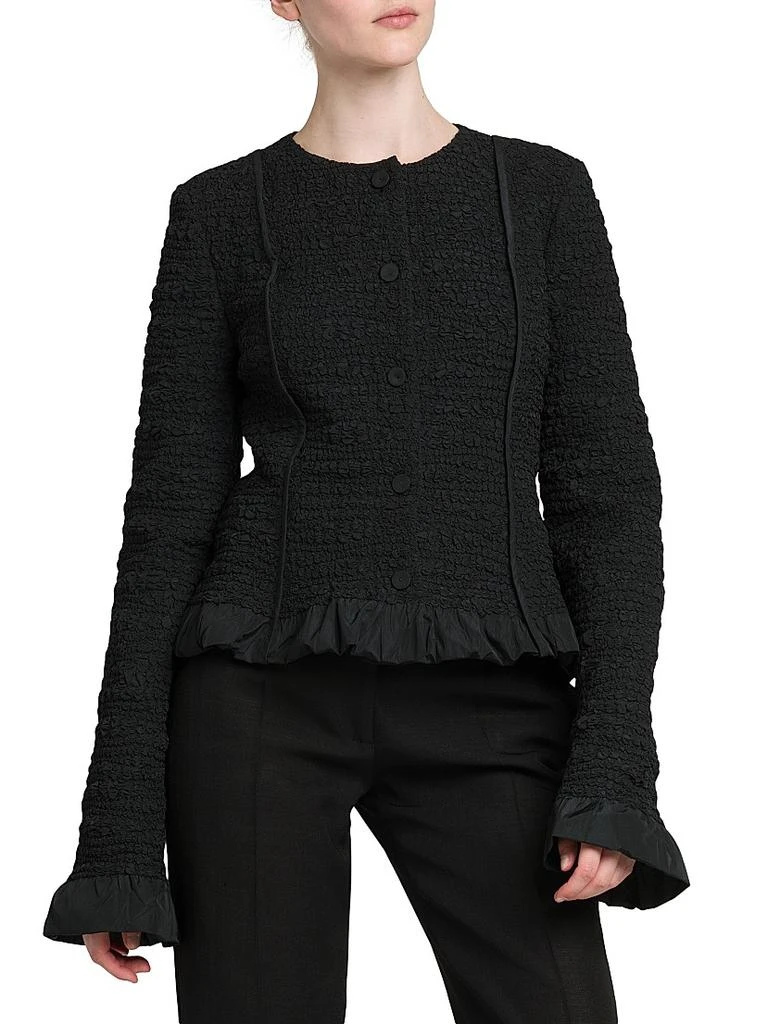 Jil Sander Smocked Fitted Frill Jacket 3