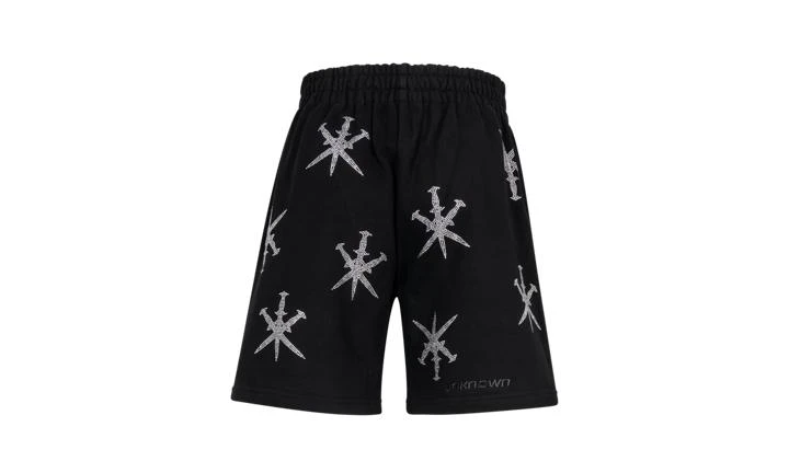 Unknown UK Unknown UK Black Dagger Rhinestone Shorts 4