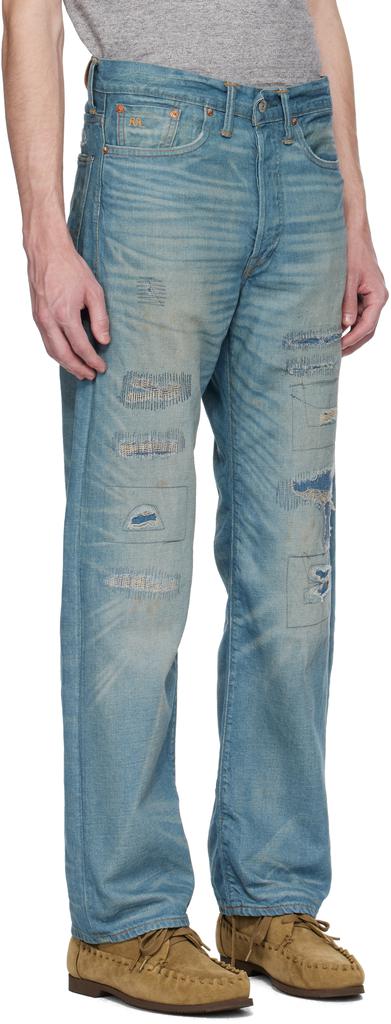 RRL Blue 5-Pocket Plainfield Selvedge Jeans