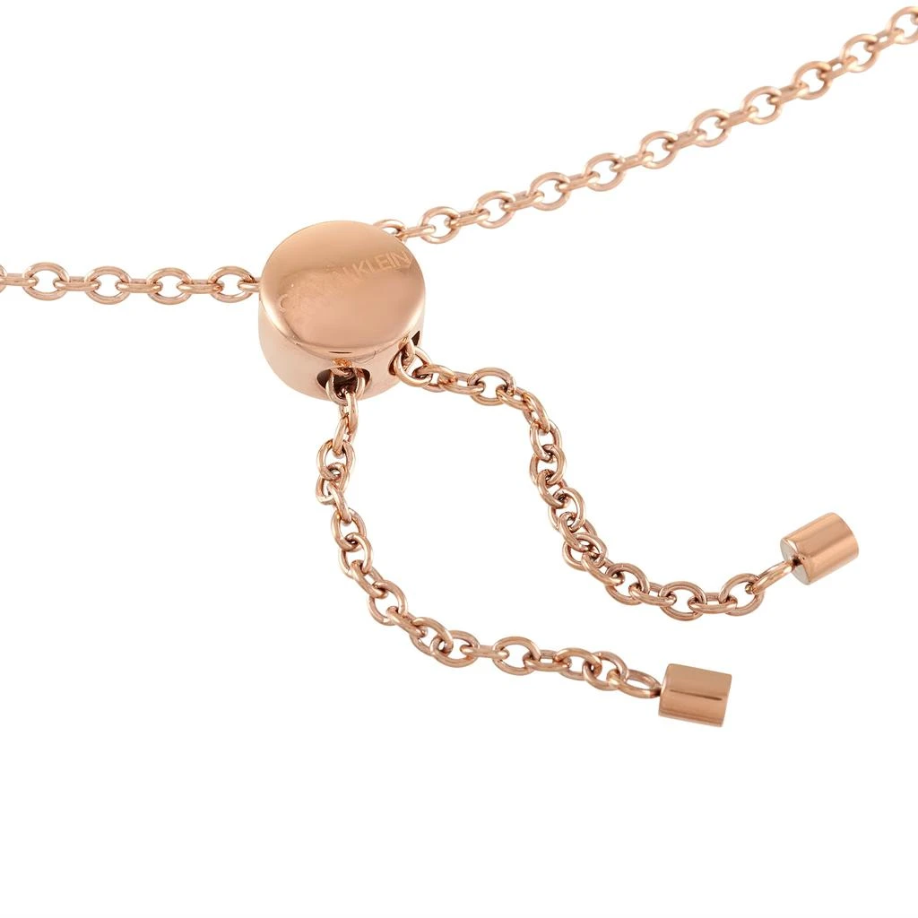 Calvin Klein Calvin Klein Spicy Rose Gold PVD-Plated Stainless Steel Onyx Big Pendant Necklace 3