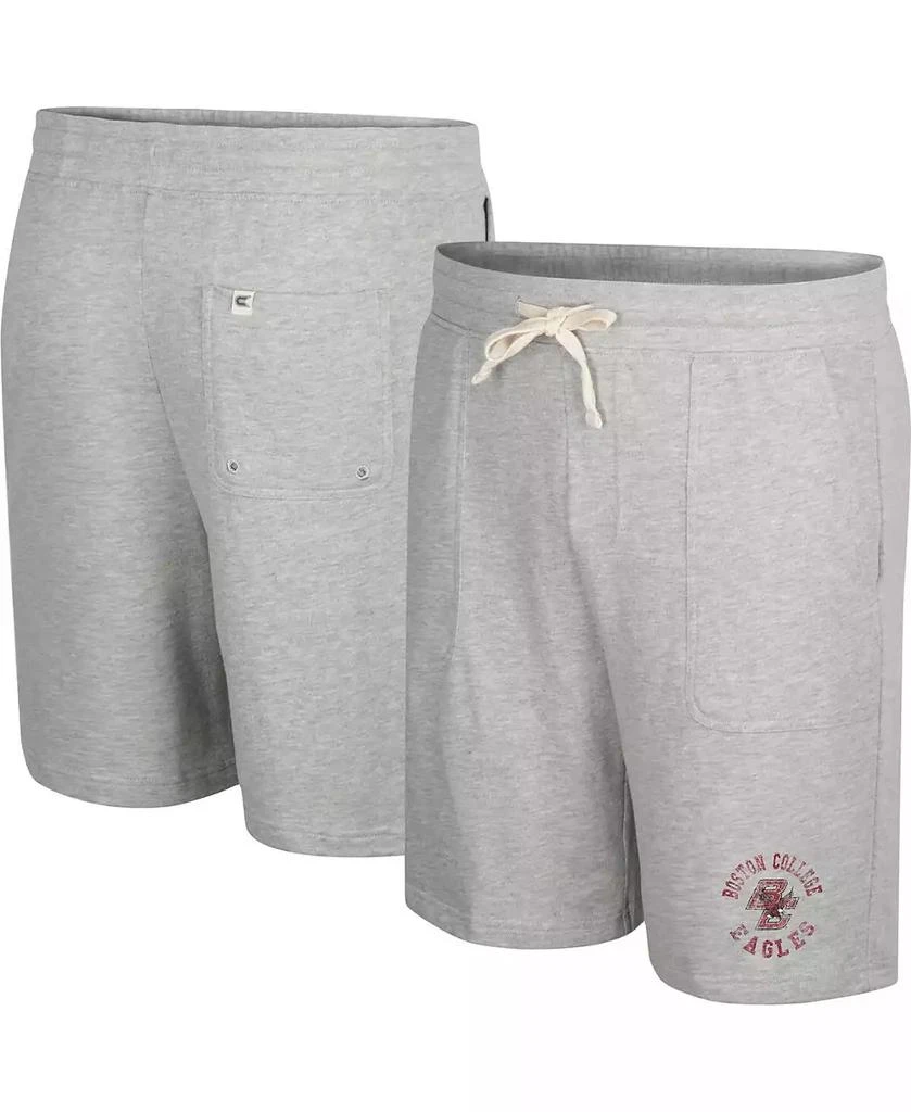Colosseum Men
s Heather Gray Boston College Eagles Love To Hear This Terry Shorts 1