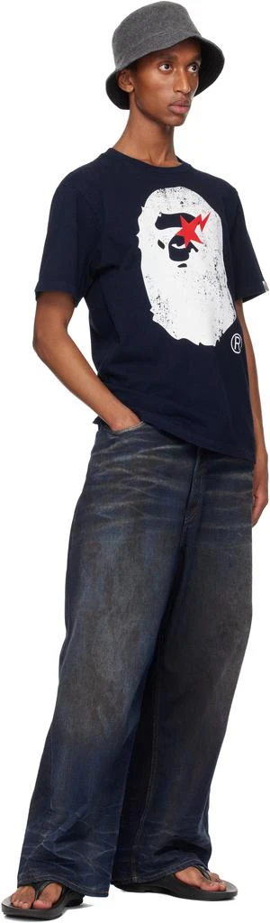 Bape Navy Ape Head T-shirt 4