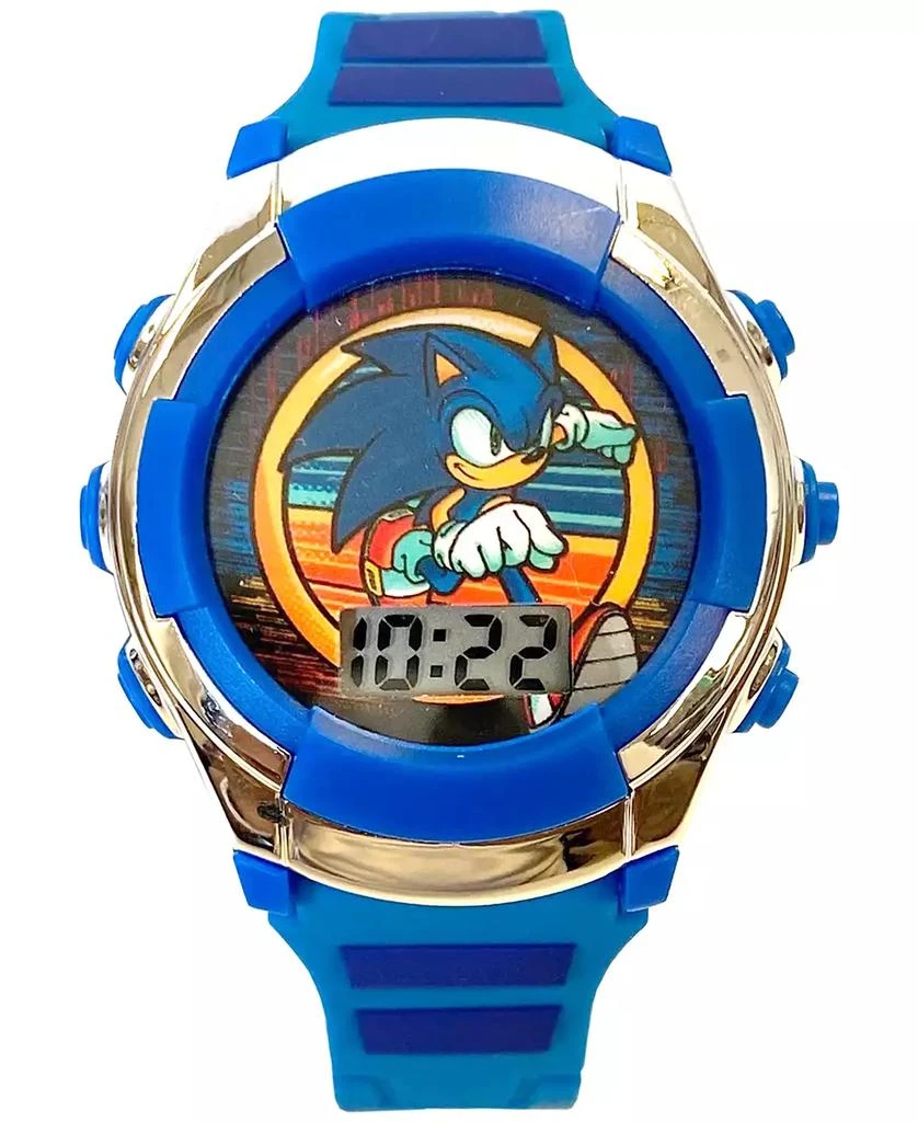 Accutime Kid's Sonic Digital Blue Silicone Strap Watch 38mm 1