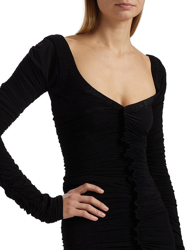 Alexander Wang Ruched Long-Sleeve Minidress 6