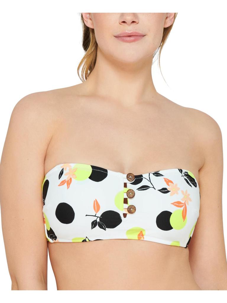 Hula Honey Womens Printed Bikini Bikini Swim top
