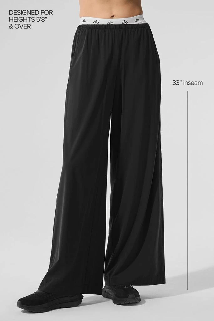 Alo Breezy Wide Leg Pant (Long) - Navy 2