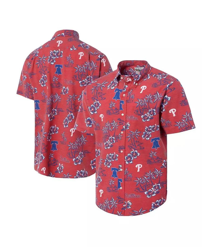 Reyn Spooner Men's Red Philadelphia Phillies Kekai Button-Down Shirt 1