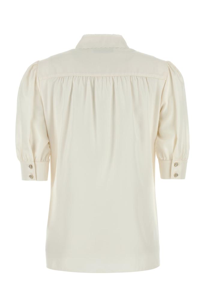 Alessandra Rich Ivory satin shirt