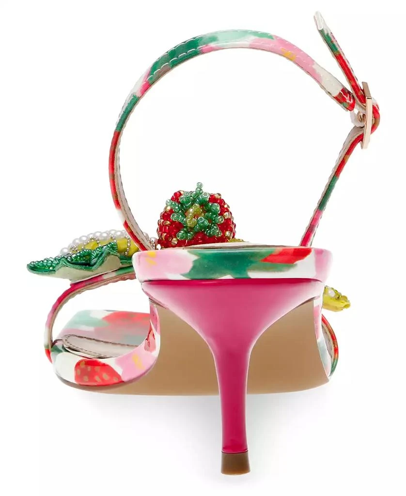 Betsey Johnson Women's Colson Fruit Kitten-Heel Dress Sandals 3
