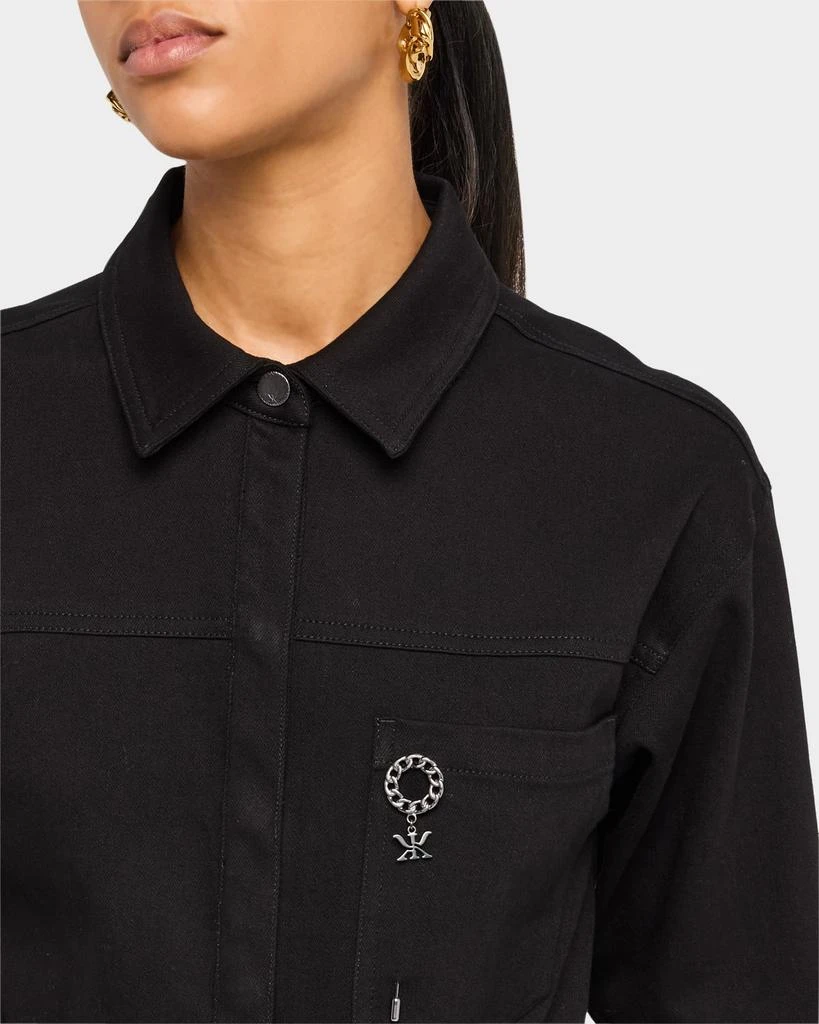 Kobi Halperin Teagan Cropped Brooch-Embellished Jacket 5