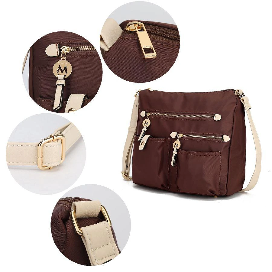 MKF Collection By Mia K. Serena Color-Block Nylon Women’s Shoulder Bag 6