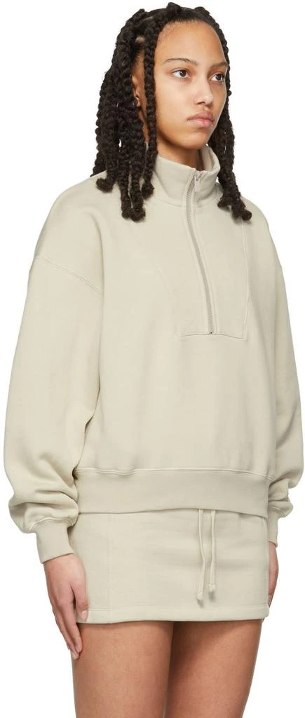 Fear of God ESSENTIALS Beige 1/2 Zip Pullover Sweatshirt 2