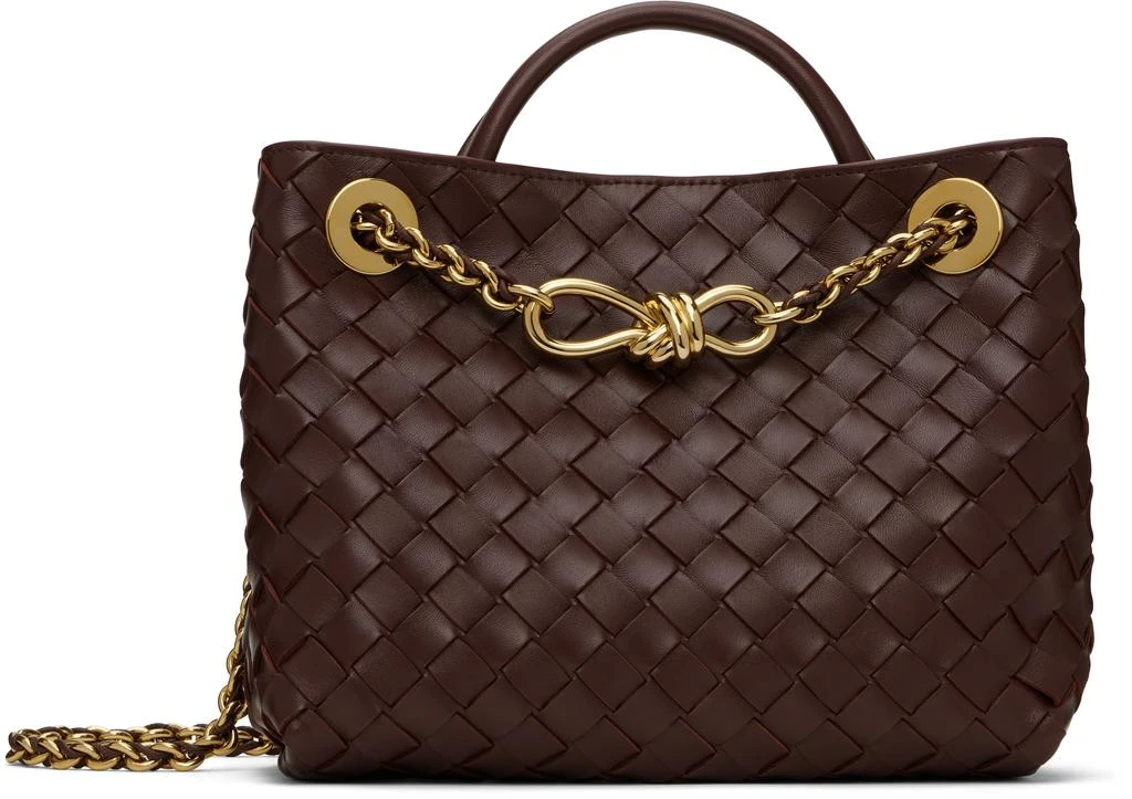 Bottega Veneta Brown Small Andiamo Chain Bag 1