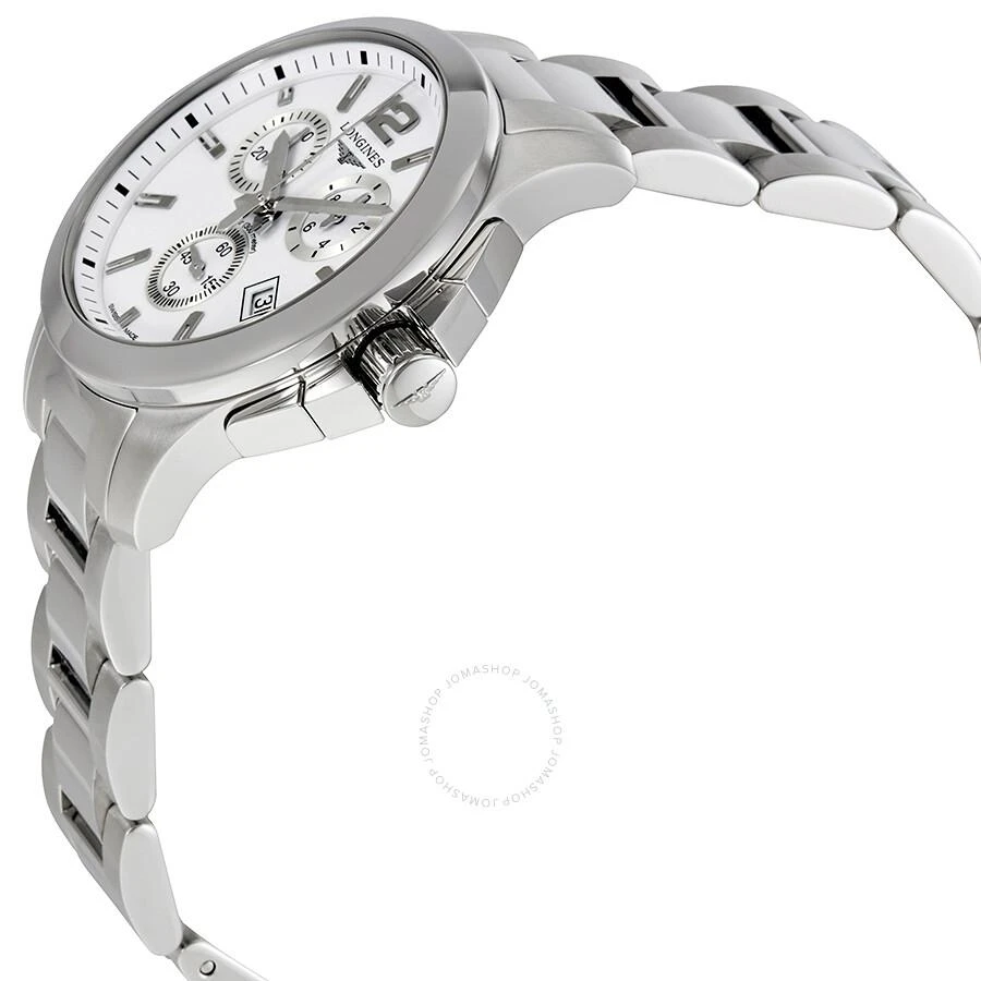 Longines Conquest Chronograph White Dial Unisex Watch L33794166 2