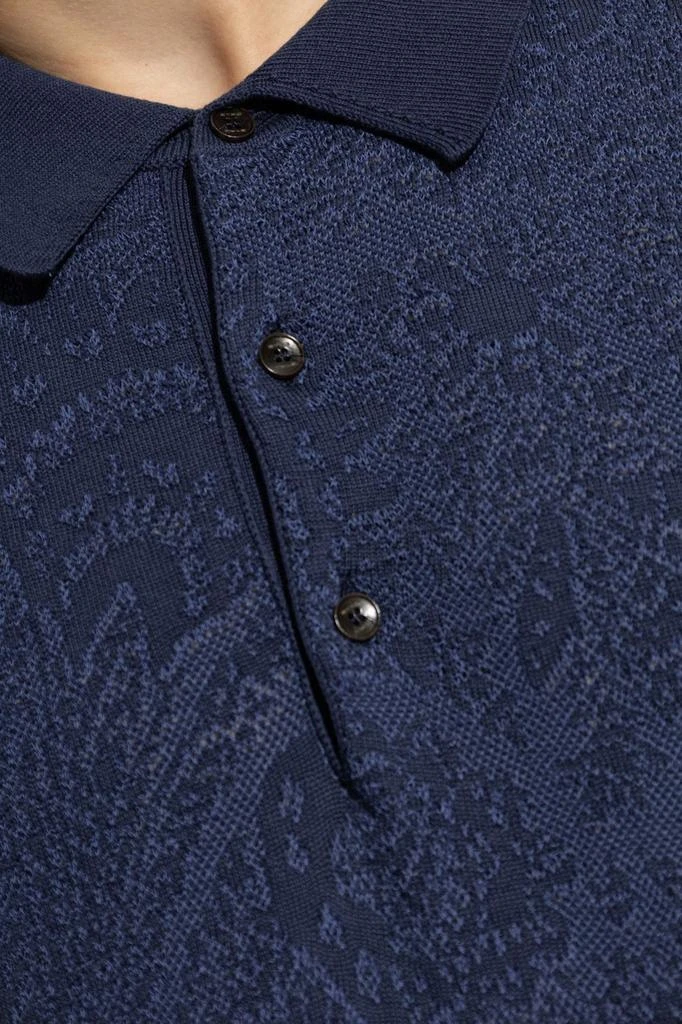 ETRO Etro Textured Knit Polo Shirt 3
