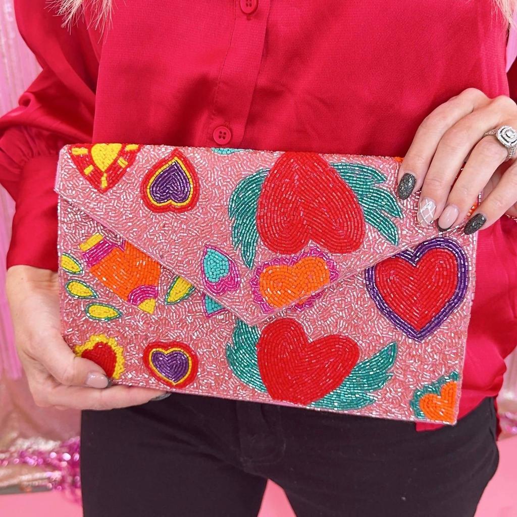 Treasure Jewels Treasure Jewels - Women's Wing Heart Clutch Bag