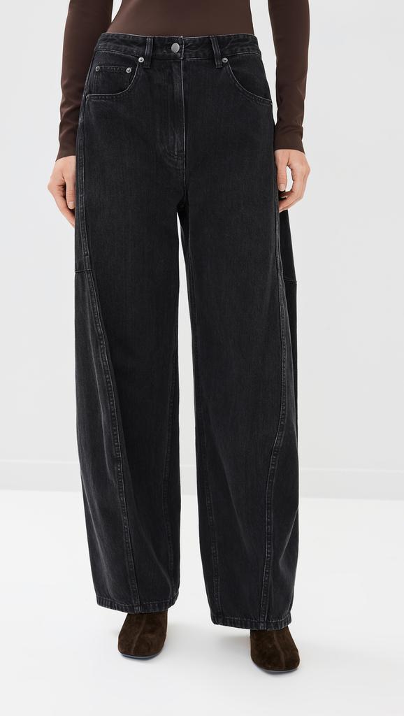 Tibi Vintage Black Denim Sid Jeans