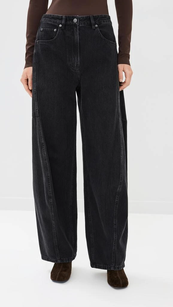 Tibi Vintage Black Denim Sid Jeans 1