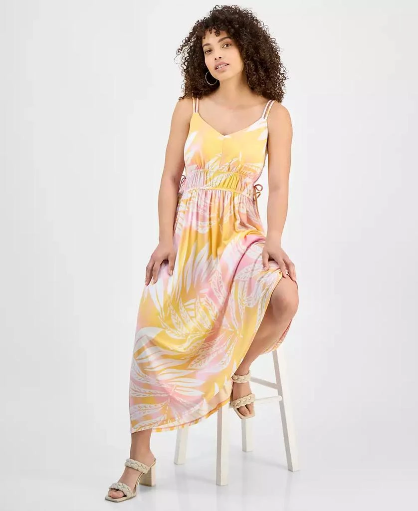 JAMIE & LAYLA Petite V-Neck Sleeveless Side-Tie Midi Dress 3