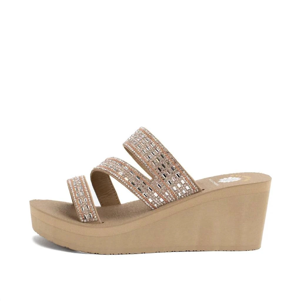 Yellow Box Women's Witley Wedge Sandal In Taupe 2