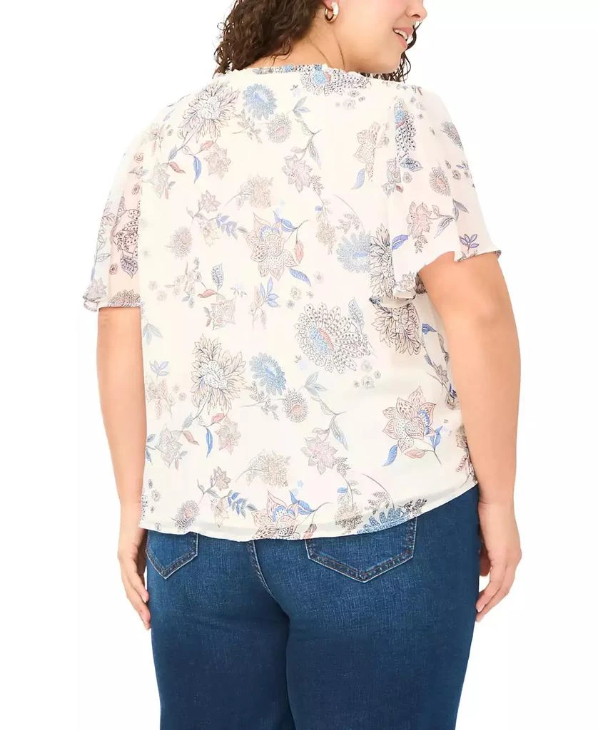 Vince Camuto Plus Size V-Neck Princess Sleeve Top 3