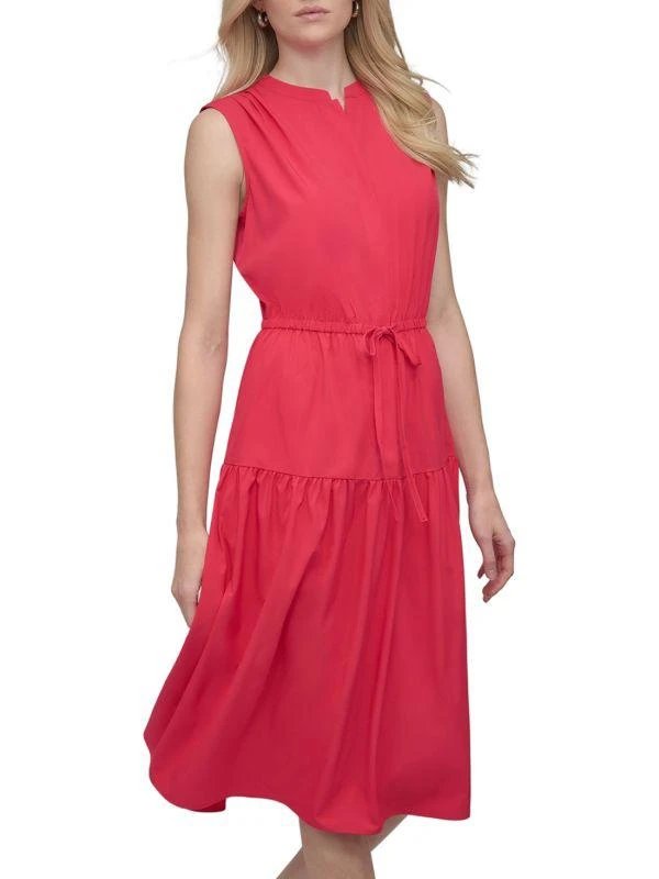 DKNY Sleeveless Tiered Midi-Dress 3