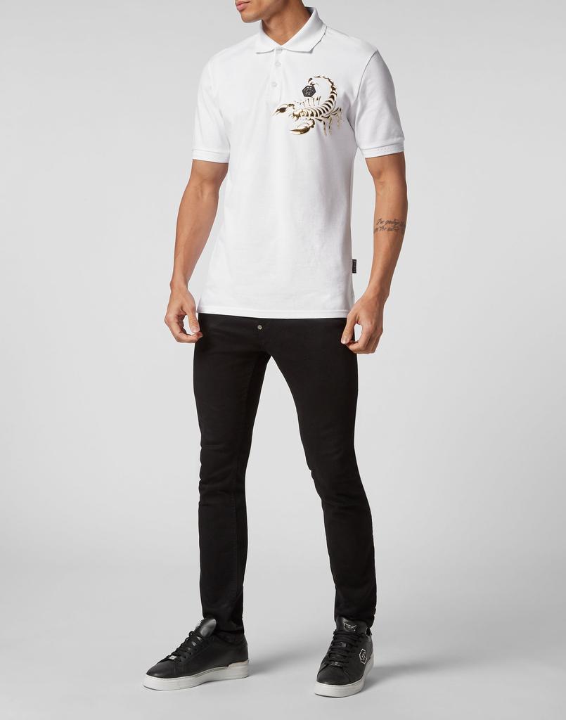 Philipp Plein Slim Fit Polo Shirt Scorpion