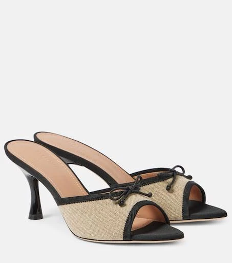 Malone Souliers x Tabitha Simmons 70 leather-trimmed mules 1
